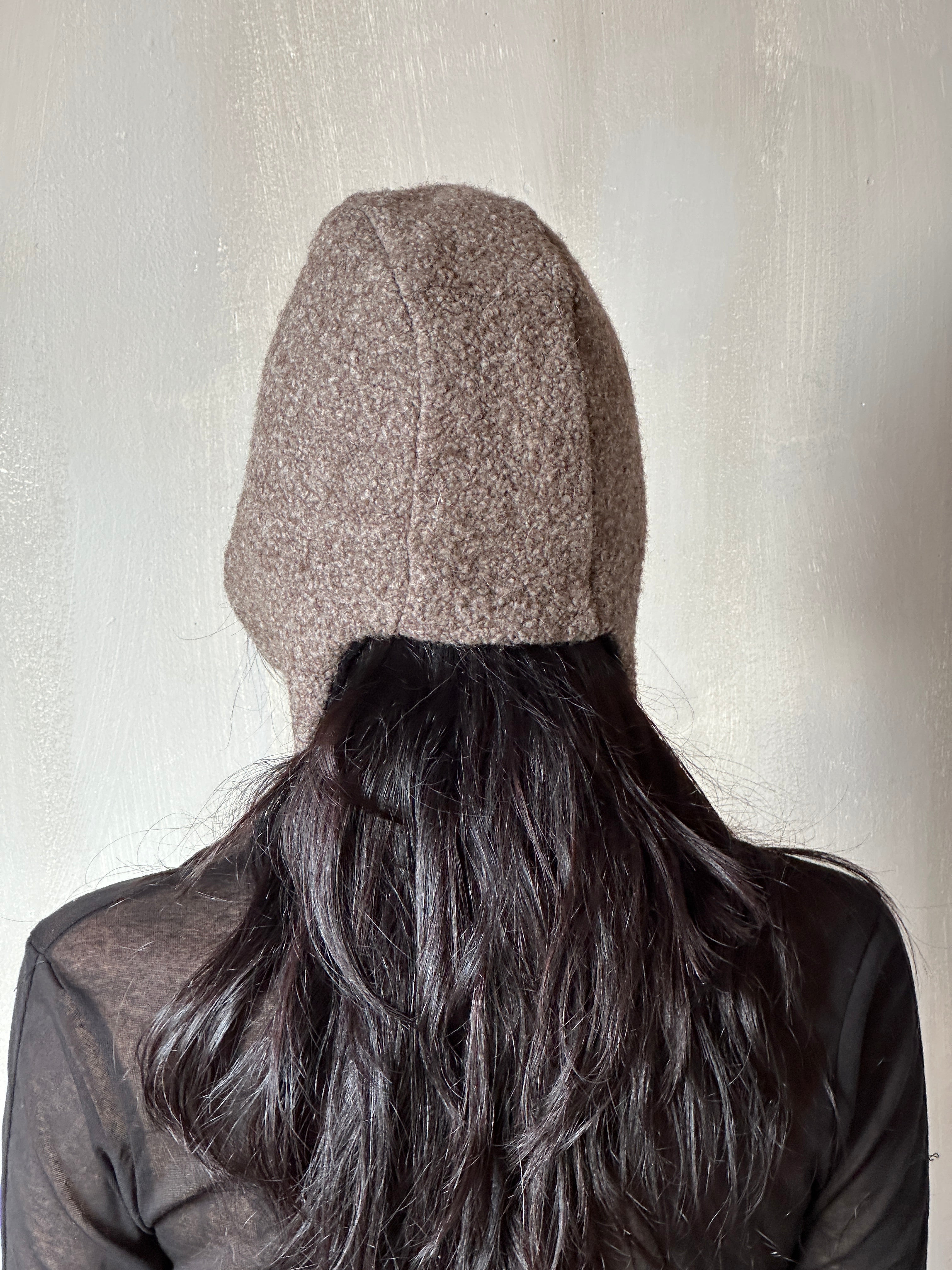 Winter '25 Spangenhelm Toque in Oatmeal Wool with ties (Pre-Order)