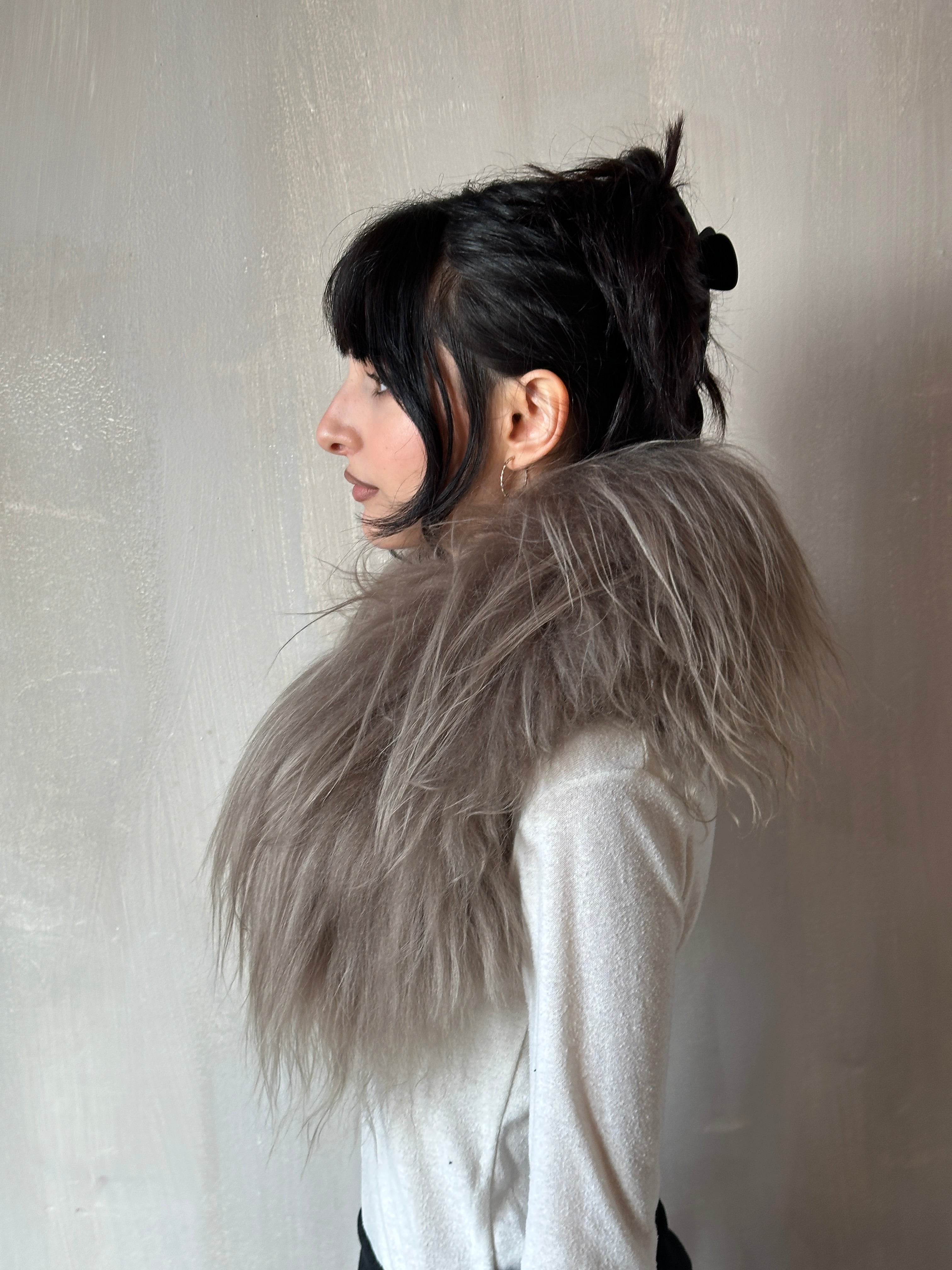 Winter '25 Deadstock Sheepskin Collar in Smoke (Pre-Order, Limited Edition)