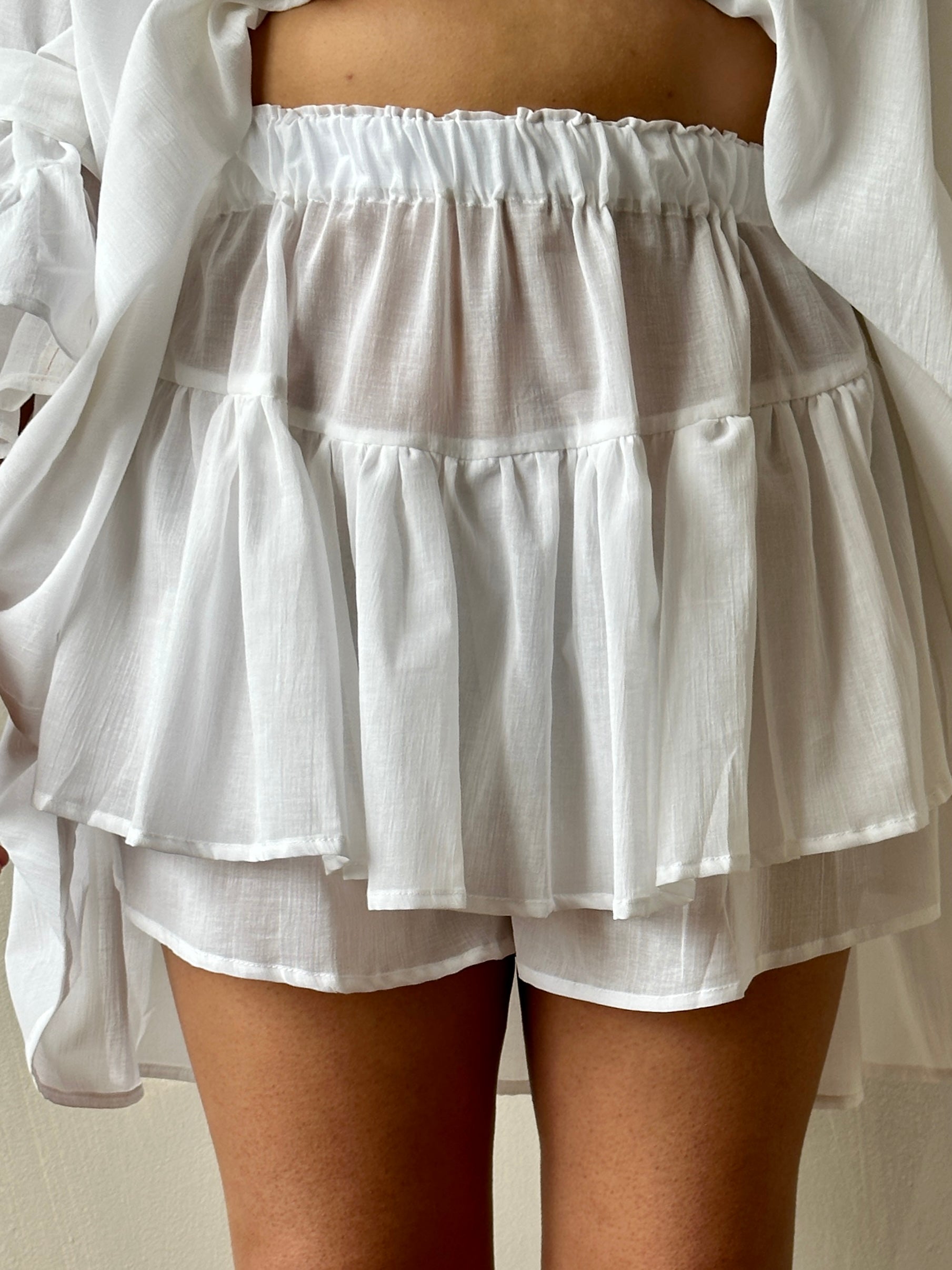 Cotton Voile White Bloomers