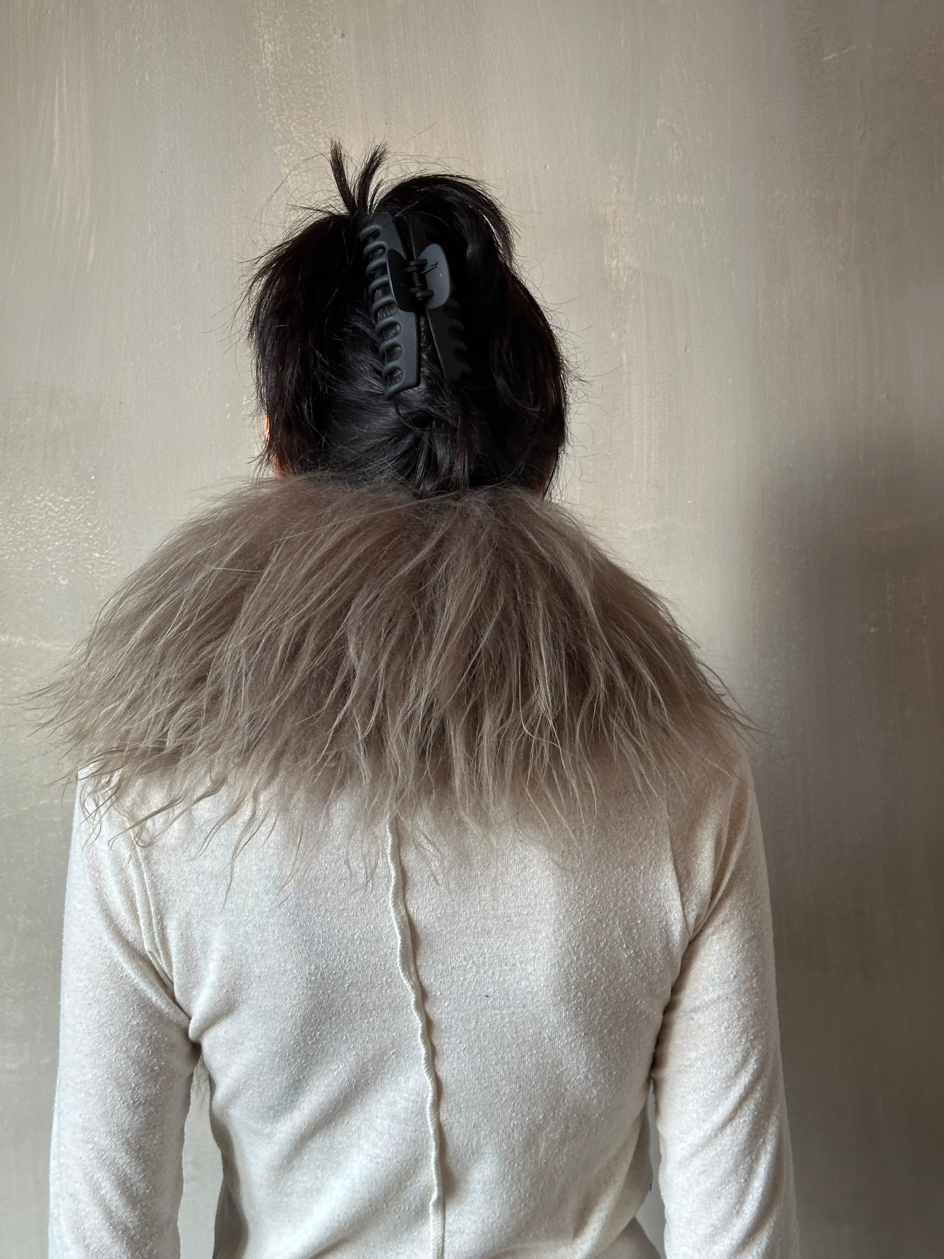 Winter '25 Deadstock Sheepskin Collar in Smoke (Pre-Order, Limited Edition)