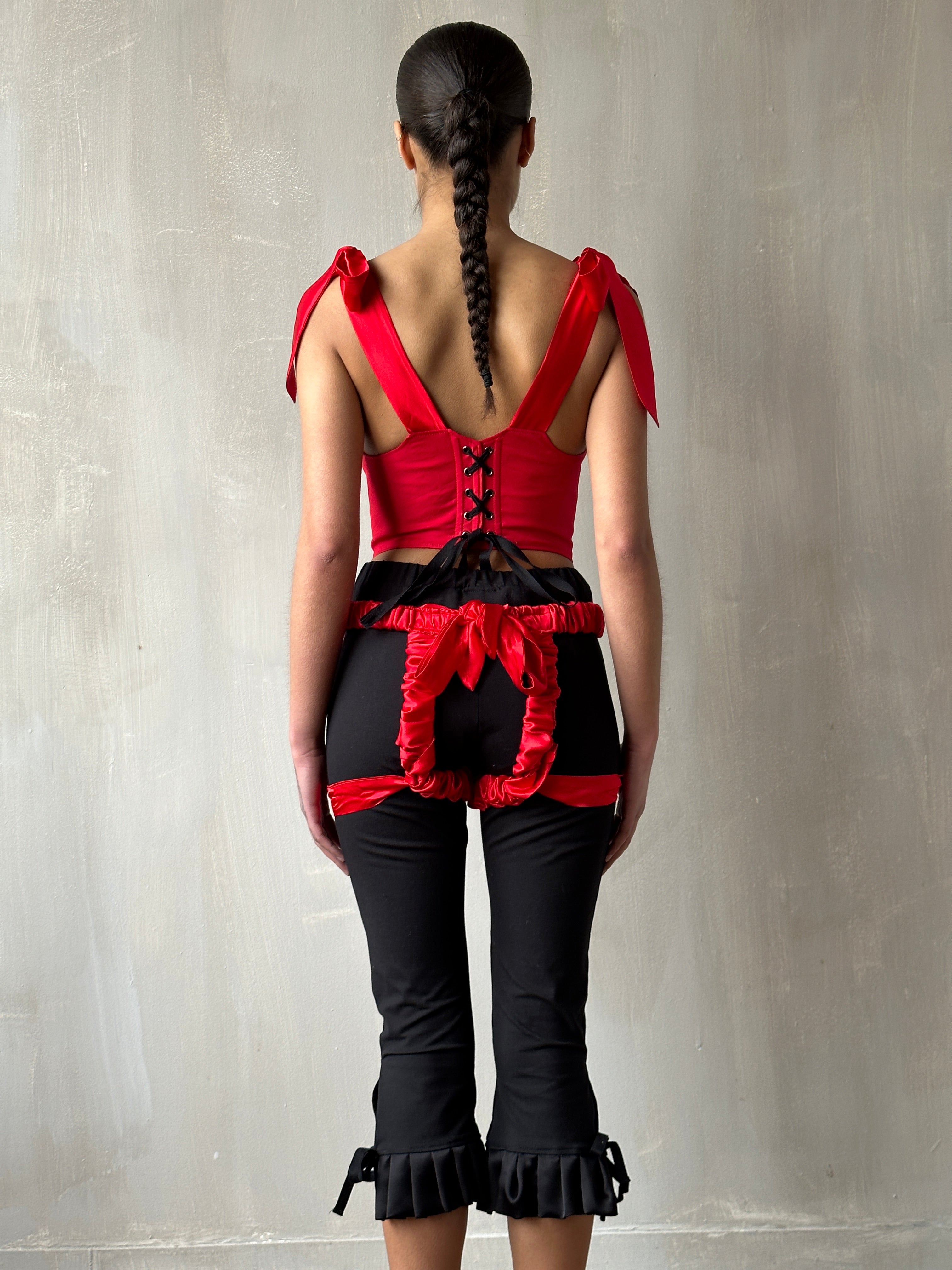 Spring '24 Red Satin Bow Harness