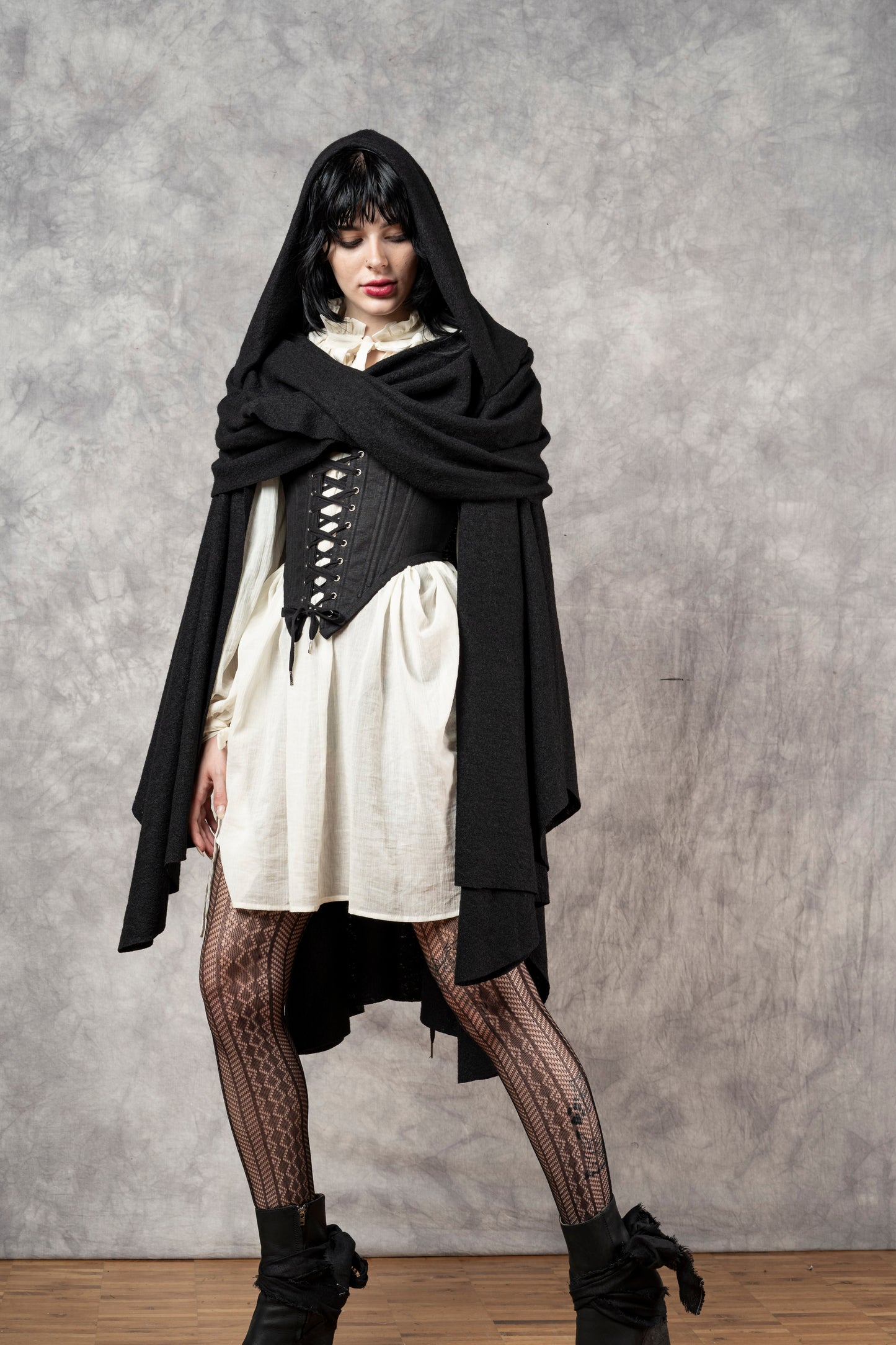 FW23 Mythic Cape in Boiled Wool