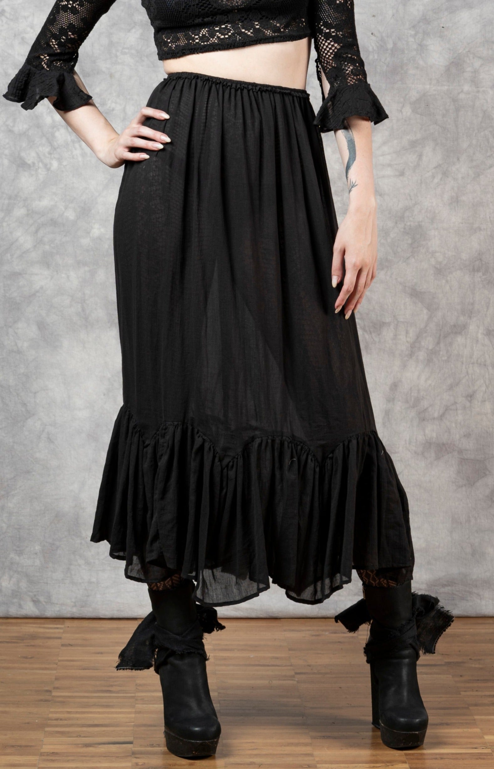 Semi-Sheer Petticoat Skirt – NUIT Clothing Atelier