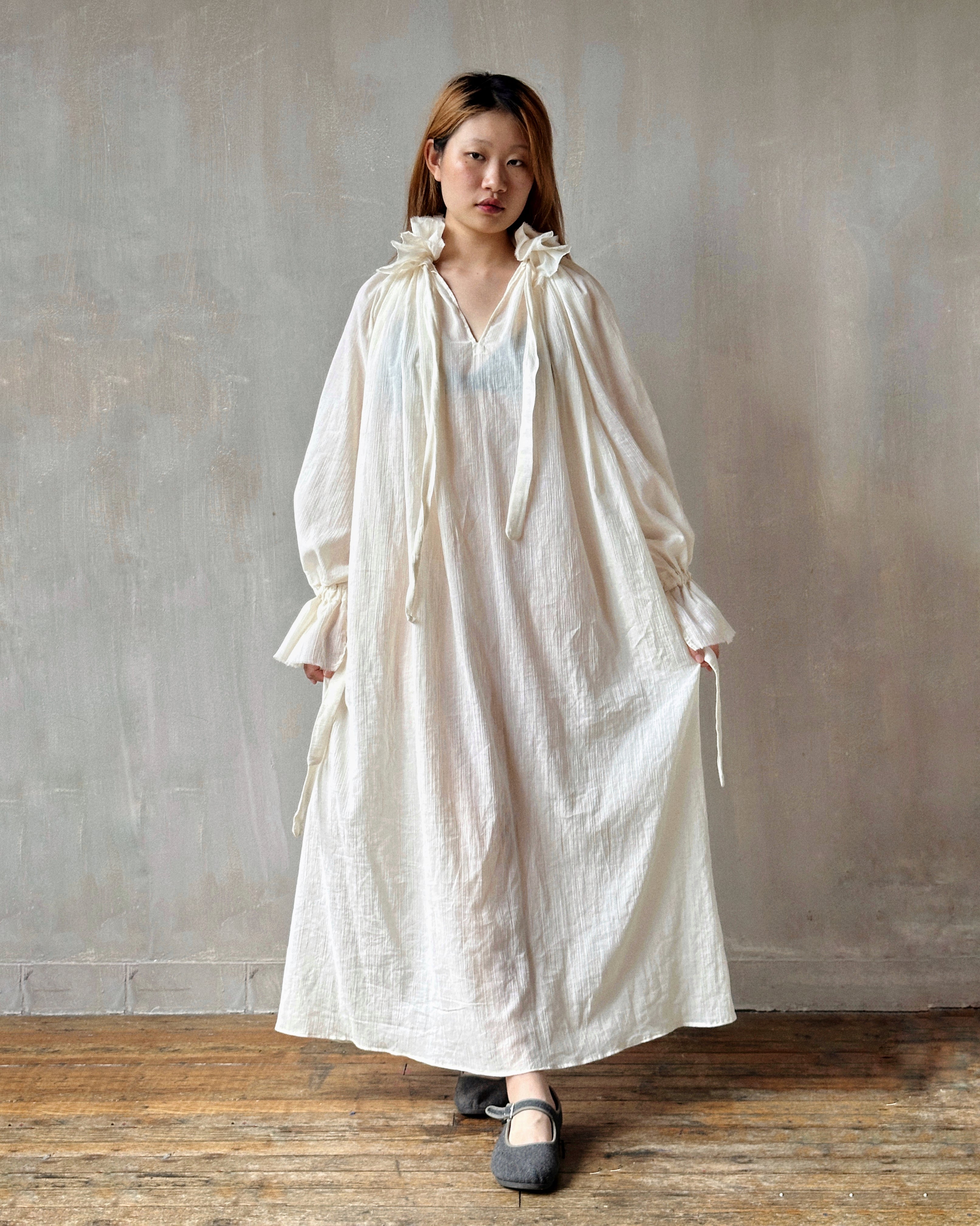 Ultra Maxi Alchemist Chemise in Parchment Cotton Gauze (Pre-Order)