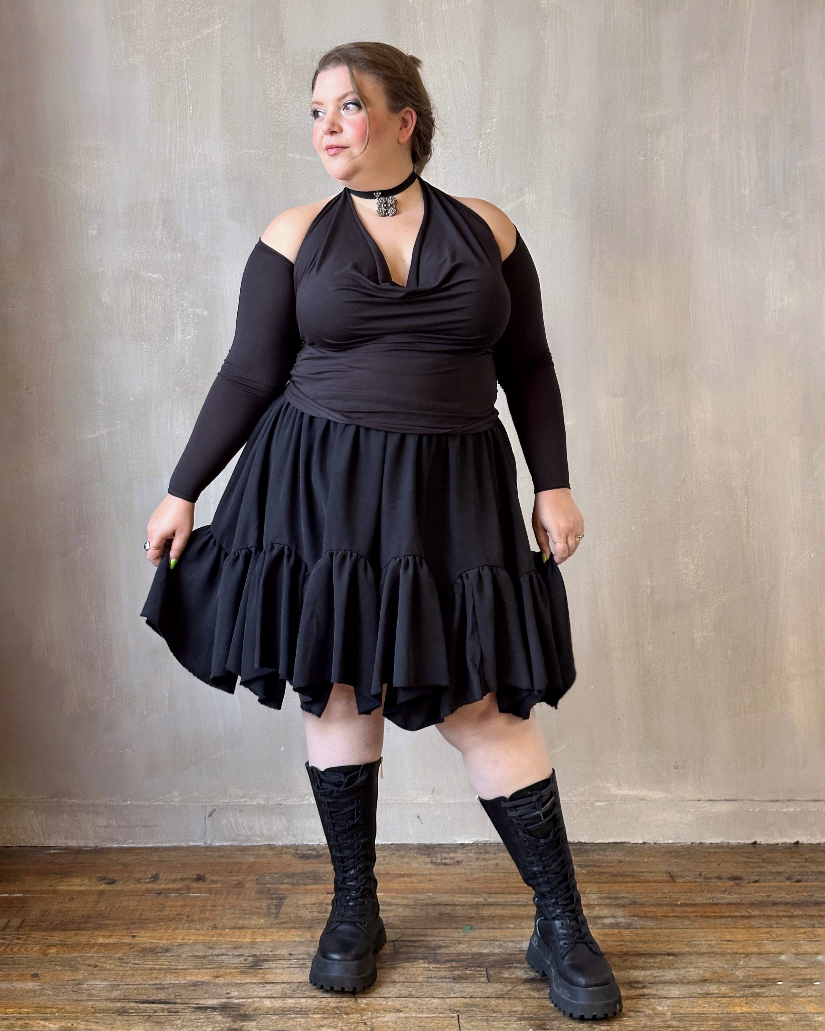 FW'24: Petticoat Kilt in Silk-Blend Taffeta (Pre-Order)