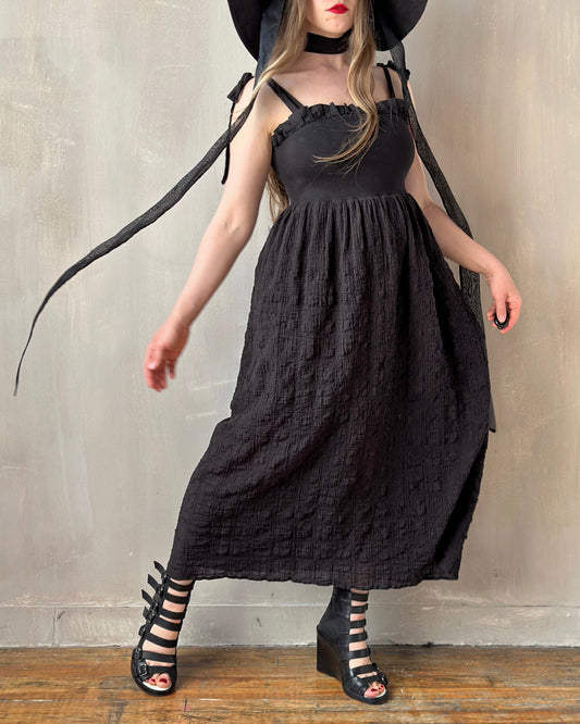 Heloise Dress in Black (Made-To-Order)